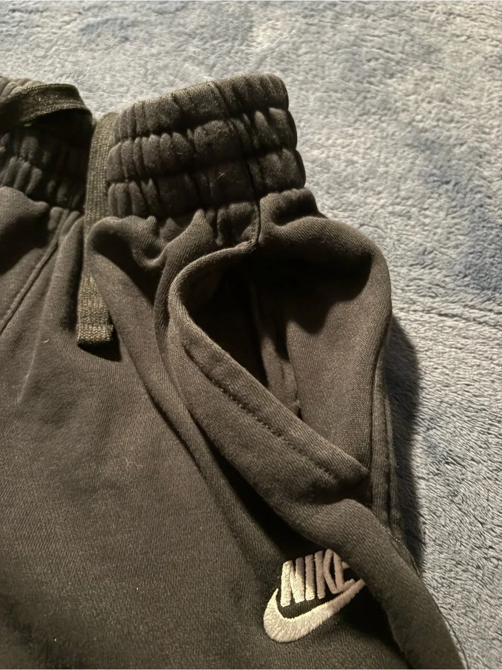 Nike Kids Black Fleece Shorts with Elastic Waist